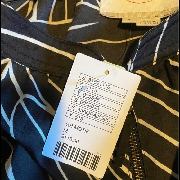 NWT Lightweight Pattern Bomber Jacket (M) - Picture 5 of 5